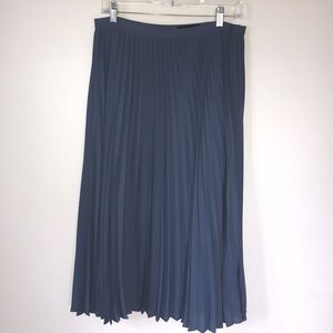 Light Blue Pleated Skirt